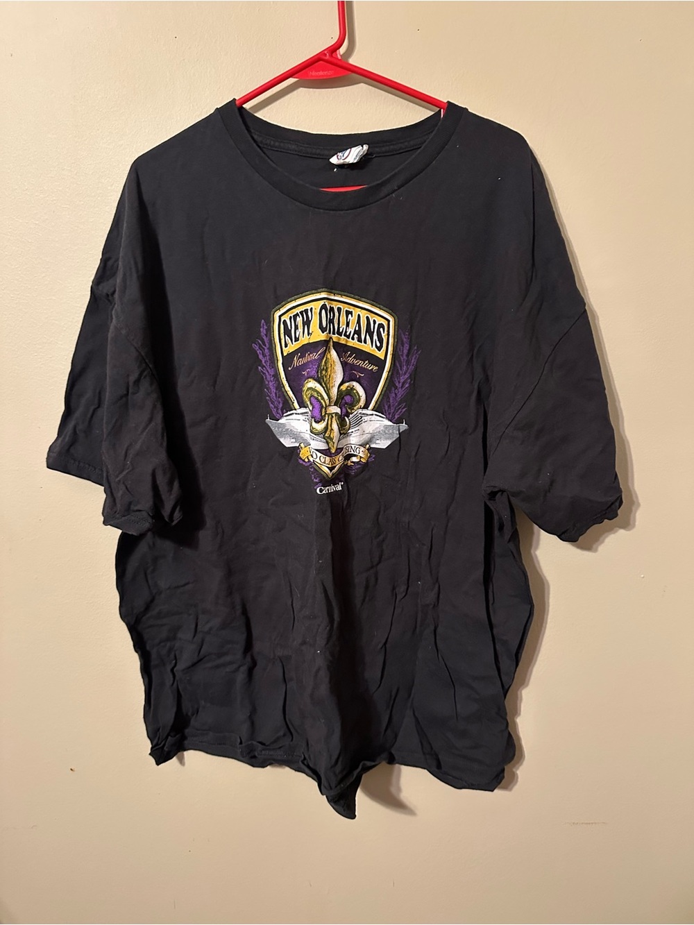 Black New Orleans Fleur-de-lis Graphic Tee, size 3XL, like new, never worn
